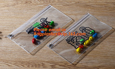 clear pvc pencil bag/Zip lockk plastic clear pvc pencil case/custom color plastic pencil bag