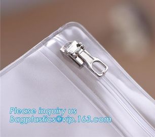 metal zipper, metal slider,file folder a4 size PVC mesh document bag with zipper cosmetics offices supplies travel  pack