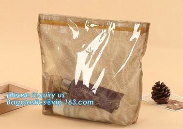 Custom transparent clear Pvc Cosmetic Pouch,Printed Vinyl Travel Cosmetic Bag Zipper PVC Pouch Bag,Zip lockk Pouch with Lo