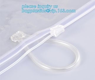 Eco friendly biodegradable compostable slider zipper bag transparent poly swimwear packaging bag/bikini bag green pack