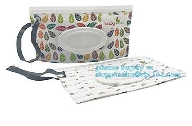 Portable wet tissue packaigng bag container, EVA custom wet tissue bag, tissue container bag,tissue packaging diaper pac