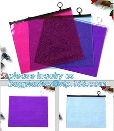 Biodegradable China Supplier Clear PVC Cosmetic Standup Zip lockk Pouch,Travel Cosmetic Bag seal Toiletry Zip Pouch, bagea