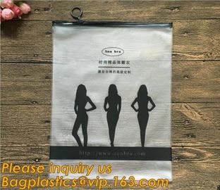biodegradable beach bikini swimwear packaging bag pvc zipper bag,Eco friendly Slider Zipper Flat Matt Plastic Bag For Do
