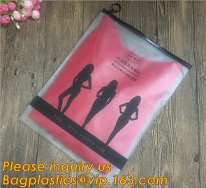 biodegradable beach bikini swimwear packaging bag pvc zipper bag,Eco friendly Slider Zipper Flat Matt Plastic Bag For Do