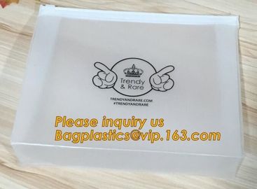 biodegradable beach bikini swimwear packaging bag pvc zipper bag,Eco friendly Slider Zipper Flat Matt Plastic Bag For Do