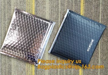 Wholesale Lip Stick Matt Black Cosmetic Zipper Bag,Made of strong PE film with barrier bubble lining.bagease bagplastics