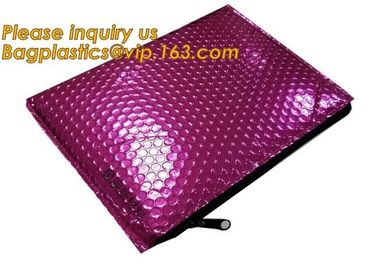Custom Zip lockk zipper bubble bag/bubble slider bag,Shielding Bag Aluminum Foil Bag Metallized Foil Bag Nylon Vacuum Bag