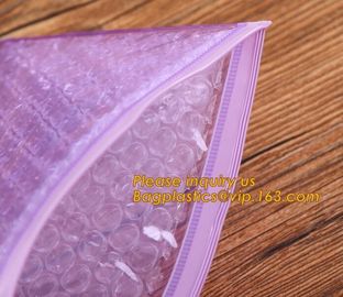 Glossy Black Foil Bubble Slider Zipper Lock Bags,Heat Insulated pallet cover PE Bubble Foil Insulation XPE Foam Foil Ins