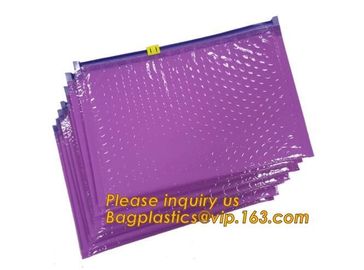 Hot sale customized Slider bubble bag, Reclosable Bubble zip lock packaging bag,Insulation Packing Bag Thermal 3D Box Li