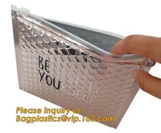 color zipper slider bubble bag cosmetic bag,Bubble Padded Zipper Bag Swimming Pool Cover Underfloor Mat bagplastics pac