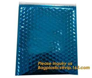 Slider Padded Bags/Colorful Zip lockk Bubble Bags,Zipper Bubble Bag Postage Packaging Anti-static Packaging Heat Insulatio
