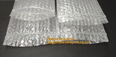 wholesale metallic glossy holographic cosmetic packing Zip lockk bubble pouch slider zipper bubble bag bagease bagplastics
