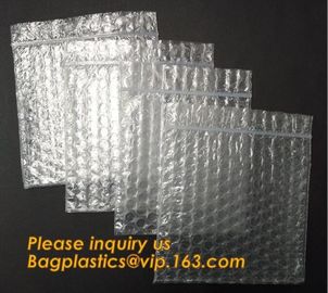 wholesale metallic glossy holographic cosmetic packing Zip lockk bubble pouch slider zipper bubble bag bagease bagplastics