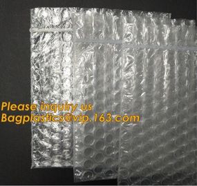 wholesale metallic glossy holographic cosmetic packing Zip lockk bubble pouch slider zipper bubble bag bagease bagplastics