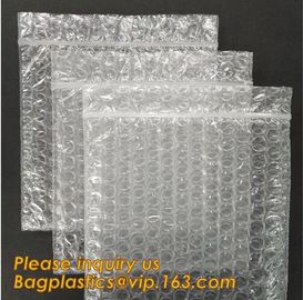 Reclosable Reusable Packing Bubblemetallic glossy holographic cosmetic packing Zip lockk bubble pouch slider zipper bubble
