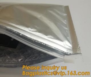 Custom Bubble Zip lockk Packaging Bag Slider Padded Bag,Anti Shock Plastic PE Material Mailer Zip Lock Padded Bag /Slider