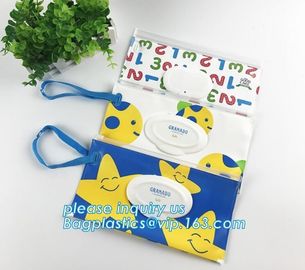 reusable wet wipe pouch dispenser for baby or personal wipes, Custom logo gravure printing side gusset EVA wet wipes org