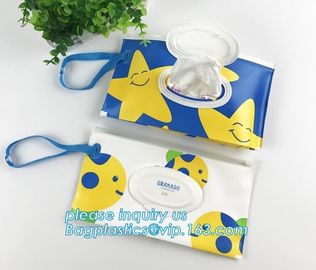 reusable wet wipe pouch dispenser for baby or personal wipes, Custom logo gravure printing side gusset EVA wet wipes org