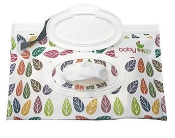 wet wipes tissue packing bag for baby, Eco-friendly lovely baby wet wipe bag with opening and lace, Reusable travel wet