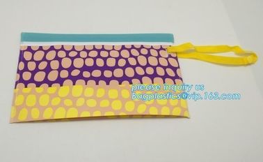 Reusable custom EVA wet wipe pouch, zipper baby wet wipe tissue bag, Portable EVA Custom wet tissue packaging bag with p