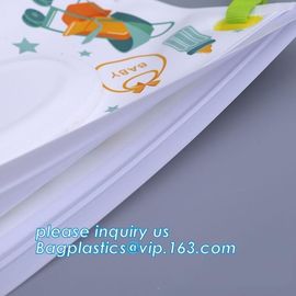 Wet wipe pouch baby wipe case holder dispenser refillable wet wipe, cartoon pattern travel wipes dispenser holder reusab