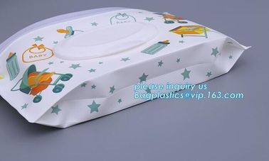 Wet wipe pouch baby wipe case holder dispenser refillable wet wipe, cartoon pattern travel wipes dispenser holder reusab