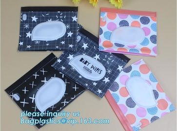 Eco-friendly reusable custom printed zipper top plastic EVA wet wipe, Cheap Custom Plastic packaging bag baby eva tissue