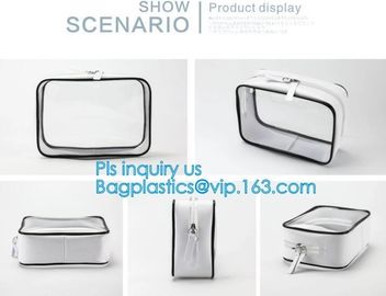 Cosmetic Bag Make up Organizer Bag Waterproof PVC Makeup Bag, travel clear pvc makeup bag cosmetic bag, vacation beach p