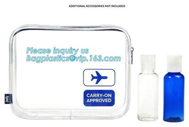 Waterproof customized folding pvc bag clear cosmetic bag with zipper, custom logo print shopping pvc plastic bag, tote