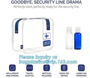 Waterproof customized folding pvc bag clear cosmetic bag with zipper, custom logo print shopping pvc plastic bag, tote