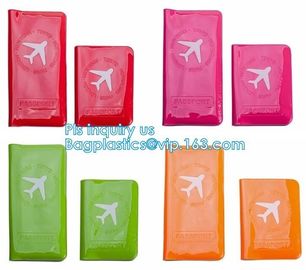 Custom Passport Holder PVC Passport Cover, passport cover PVC leather card holder plastic ticket holder, pack, passport