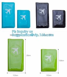 Custom Passport Holder PVC Passport Cover, passport cover PVC leather card holder plastic ticket holder, pack, passport