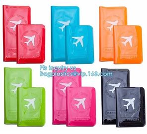 Custom Passport Holder PVC Passport Cover, passport cover PVC leather card holder plastic ticket holder, pack, passport