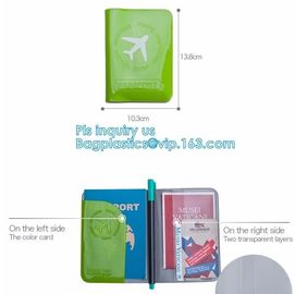 Custom Passport Holder PVC Passport Cover, passport cover PVC leather card holder plastic ticket holder, pack, passport