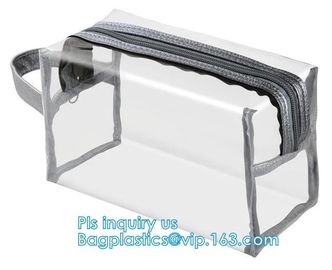 Cosmetic Bag with Zipper Candy Carry Bag, Waterproof Beach Tote Bag with Zipper Closure, mesh makeup bag for costmetic b