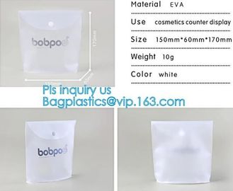 PVC Makeup bag Organiser Black Frosted translucence plastic pvc bag transparent bag, korean cosmetic bag makeup, handle