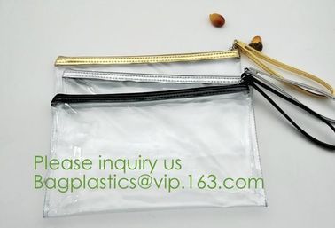 Packaging Bag Customized PVC Zipper Bag,frosted slider transparent Zip lockk water proof clear pvc custom bag bags zipper