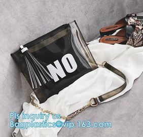 Zip lockk candy bags, water proof cosmetic vinyl PVC/EVA slider zipper plastic bags, Reclose Holographic Slider Cosmetic M