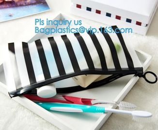 PVC transprent slider bag for packing underwear, Frosted Zip lockk bag EVA PVC hanger bag for clothes, EVA frost drawstrin