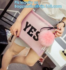 plastic slider zipper frosted PVC document bag, slider zipper frosted pvc bag garment packing with slider, Pouch Clear P