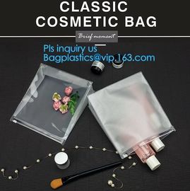 plastic A4 file bag document bag, children traveling EVA bag, resealable slider clothes packing, slider zip lock with ho