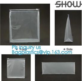 plastic A4 file bag document bag, children traveling EVA bag, resealable slider clothes packing, slider zip lock with ho