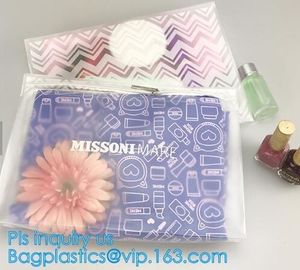 vinyl zipper pouch/Clear slider pouch/ vinyl slider bag, Frosted Zip lockk bag EVA PVC hanger bag for clothes, EVA frost d