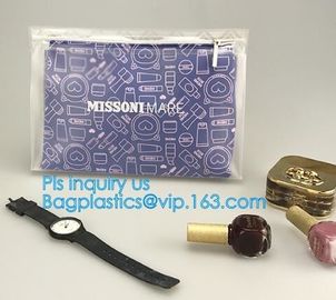 vinyl zipper pouch/Clear slider pouch/ vinyl slider bag, Frosted Zip lockk bag EVA PVC hanger bag for clothes, EVA frost d