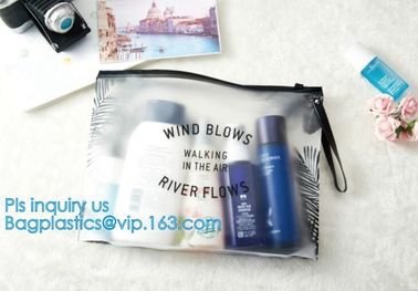 Custom waterproof pvc slider zipper wet bikini bag, zipper lock slider bag/resealable pvc slider zip poly bag, resealabl