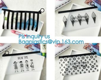 A4 file bag slider zipper envelope slider closure bag, Swimwear Packaging With Slider Zipper Closure PVC Bikini Bag, pac