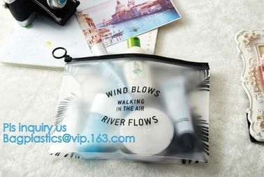 underwear packing slider zipper bags with hanger, Cosmetic Zip lockk clear bubble bags, Manufacturer Clear Vinyl Slider Ba