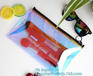 Kid Handbag Pu Cheaper Plastic Zipper Slider Clear Pvc Bag, Slider Zipper Bag Plastic Bag For Card, zipper packaging bag