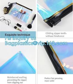 Frosted PVC Slider Zipper Packing Bag For Clothes, vinyl slider bags/ PVC EVA zipper bag, Slider Zipper PVC Pouch Clear