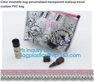 pvc pouch clear vinyl pvc Zip lockk bag, PVC zipper slider travel cosmetic bag, commodity package bag, matte frosted PVC s